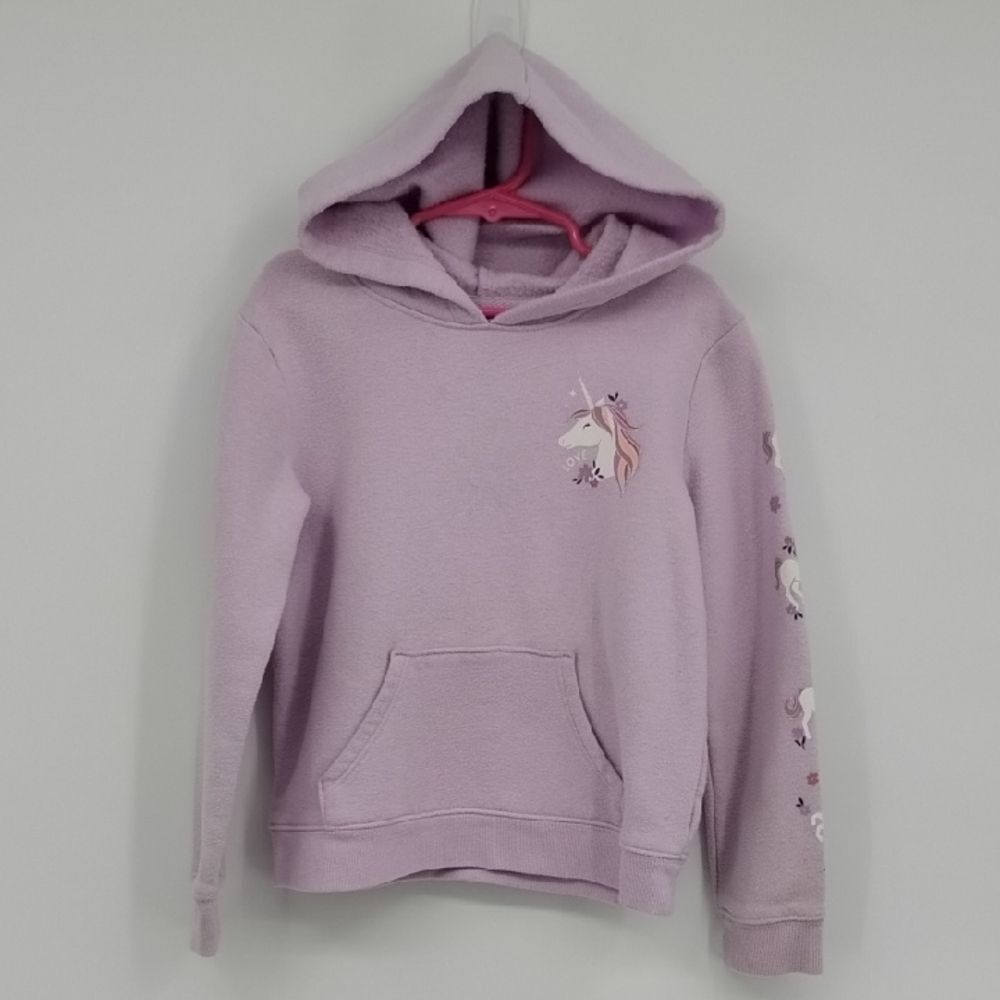 Jumping Beans Lavender Unicorn Hoodie Sweatshirt size 6